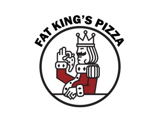 Projekt graficzny logo dla firmy online FAT KING'S PIZZA